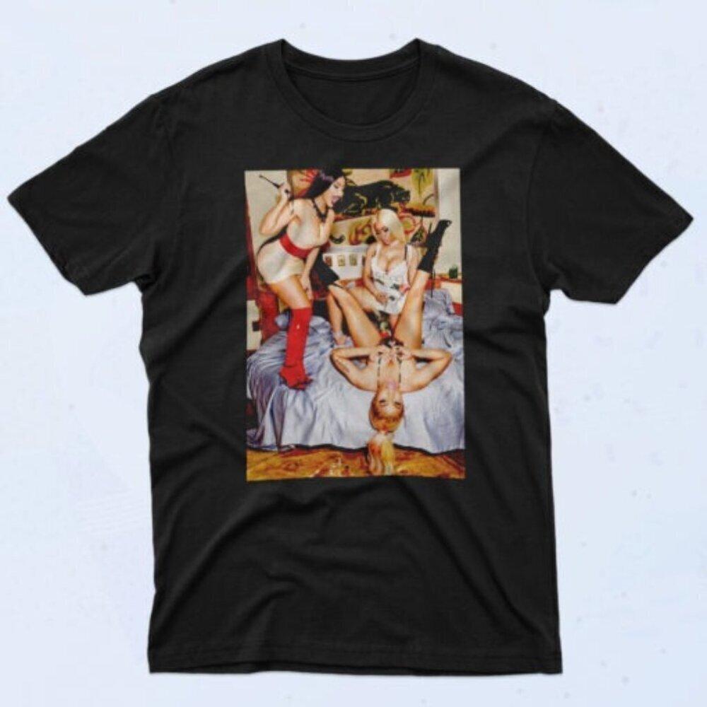 Nicki Minaj Trio Bed 90S T Shirt Rap Music Graphic Fan Gift Album Tour
